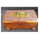 Vintage wood etched and cottage scene jewelry b