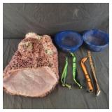 Dog Coat, Bowls and Collars