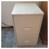2 Drawer Metal File Cabinet 14.5"Wx25"Tx18"D