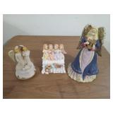 3 angel music figurines. All 3 play music. 1 has