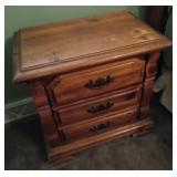 Nightstand 26 x 25.5 x 16.5. Bottom drawer