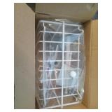 White metal tissue/magazine rack new in box