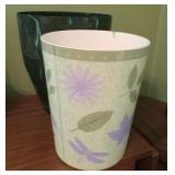 2 small bathroom trashcans