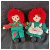 1998 Raggedy Ann and Andy Dolls by Snowden
