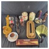 Candles, Candle Holders, Wall Sconces, Snuffers