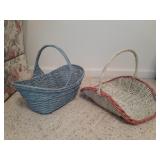 Woven painted baskets