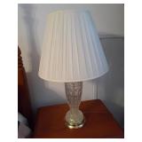 Glass table lamp 28" tall