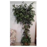 Fake tree with lights. 74" tall