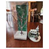 Christmas decor house and tree
