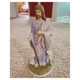 8" Homco masterpiece porcelain Jesus with sheep