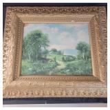 Vintage Print on Board 31"x27"