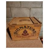 13x9x9 stroh beer wooden box vintage