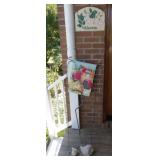 Welcome sign, flag stand and more....