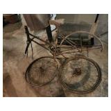 Vintage schwinn bicycle with wheels
