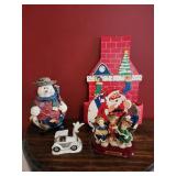 Fishing Snowman, angels, santa, Christmas decor