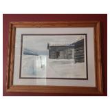 31.5x24 artist RH Cranor Leonards Stable