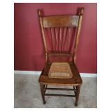 16.5x39x15 vintage wooden chair