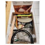 Junk drawer #3 lightbulb, baseball. rug grip etc