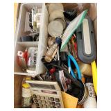 Junk drawer -Calculator, tools, furniture pads etc