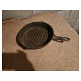 Cast iron slotted pan