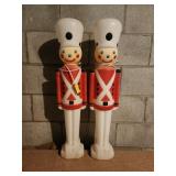 Blow mold plastic  toy soldiers christmas light up