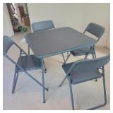 Card Table with 4 Folding Chairs