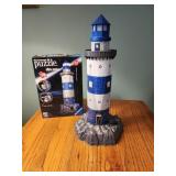 3D lighthouse puzzle lights up