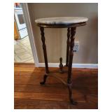 28" marble top pedestal