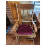 Rocking chair with cushion 22w x38h x17
