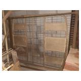 Vintage full size metal bed frame with headboard