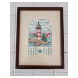 10x13 needlepoint lighthouse heart