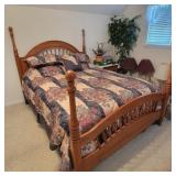 Lexington 4 Post Queen Bed with Linens