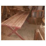 Picnic table 70 x 29 x 28. Needs repairs and old