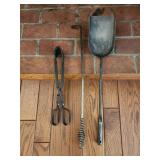 Cast iron fireplace tools