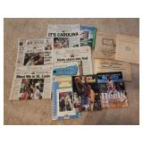 NC tarheels basketball newspaper,  magazines