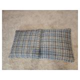 19x19 zippered pillows blue gray