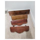 Wooden shelves home interiors