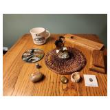 Eagle, thimble, cape hatteras stained glass,