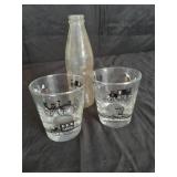 Vintage LIBBY  Curio Coach Glasses and a vintage