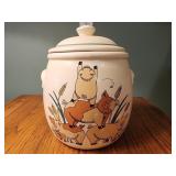 Vintage UNIQUE cookie Jar CLIMB 2 BE FIRST