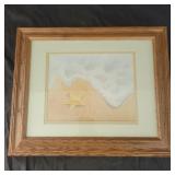 Beach Themed art by D. Salley 18"x15"