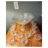 Indiana Glass Paneled Daisy & Finecut Clear