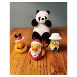Ducks, minion and panda bear