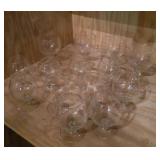 Wine glasses. 4 at 3.5 x 5.5 and 10 at 2.5 x 4.5
