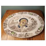 LARGE 18 INCH VINTAGE TURKEY / FRUIT / FARMHOUSE