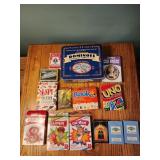 Playing cards and dominoes