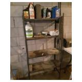 Metal shelf 30 x 60 x 12 with contents