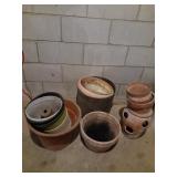 Misc planters and flower pots