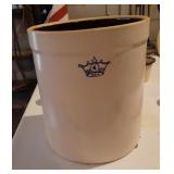 Vintage Robinson Ransbottom 4 Gal Stoneware Blue