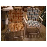 Outdoor aluminum chairs